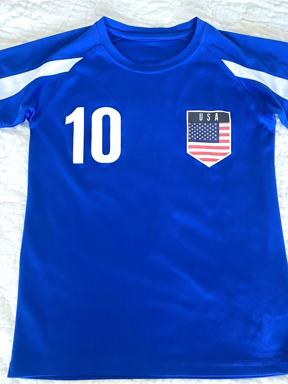 ⚽️BOYS “USA” “Donovan” Soccer Sports Jersey SZ Medium (Y) - Picture 8 of 13